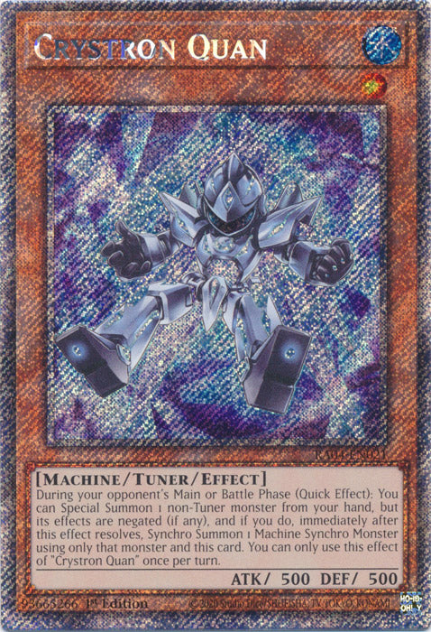 Crystron Quan (Platinum Secret Rare) - RA04-EN021 - Platinum Secret Rare - 1st Edition