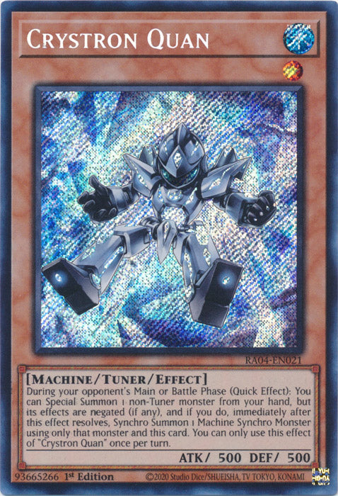 Crystron Quan (Secret Rare) - RA04-EN021 - Secret Rare - 1st Edition