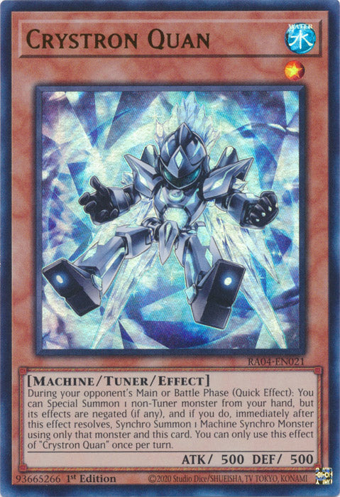 Crystron Quan (UR) - RA04-EN021 - Ultra Rare - 1st Edition