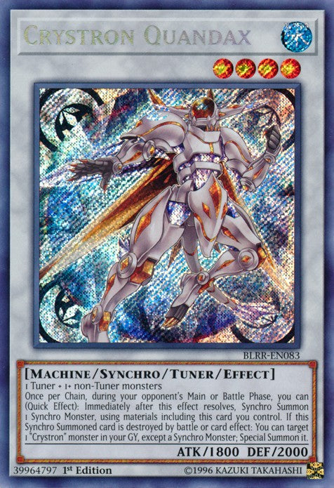 Crystron Quandax - BLRR-EN083 - Secret Rare - 1st Edition available at 401 Games Canada