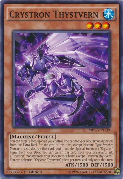 Crystron Thystvern - MP17-EN139 - Common - 1st Edition available at 401 Games Canada