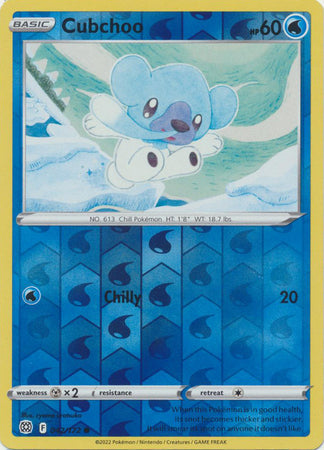 Cubchoo - 042/172 - Common - Reverse Holo available at 401 Games Canada
