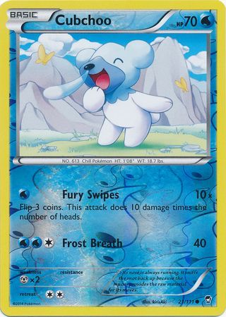 Cubchoo - 21/111 - Common - Reverse Holo available at 401 Games Canada