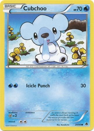 Cubchoo - 29/98 - Common available at 401 Games Canada