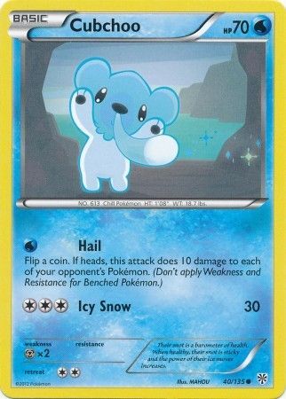 Cubchoo - 40/135 - Common available at 401 Games Canada