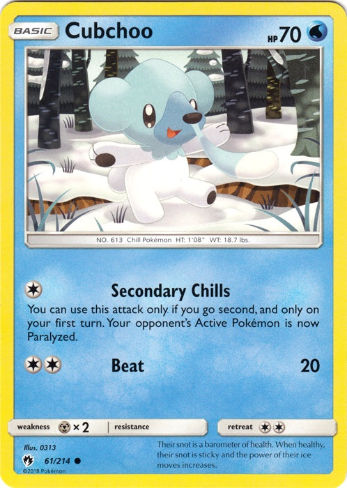 Cubchoo - 61/214 - Common available at 401 Games Canada