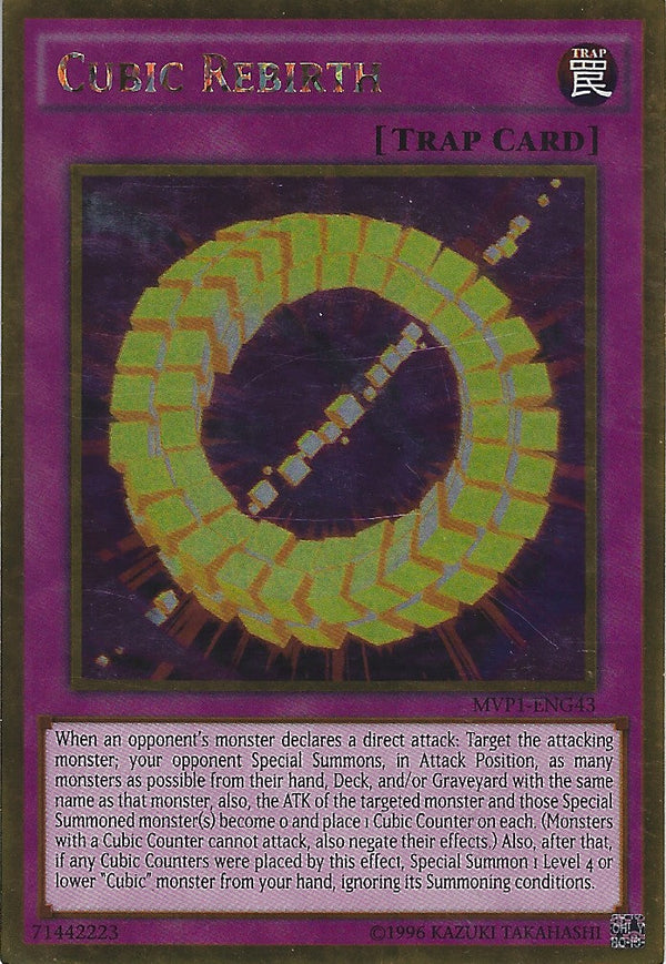 Cubic Rebirth - MVP1-ENG43 - Gold Rare - Unlimited available at 401 Games Canada