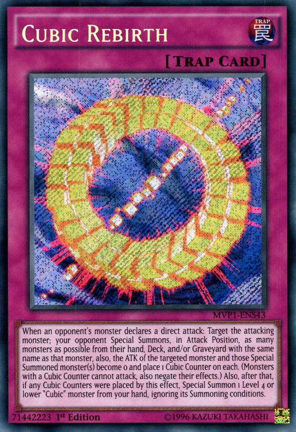 Cubic Rebirth - MVP1-ENS43 - Secret Rare - 1st Edition available at 401 Games Canada