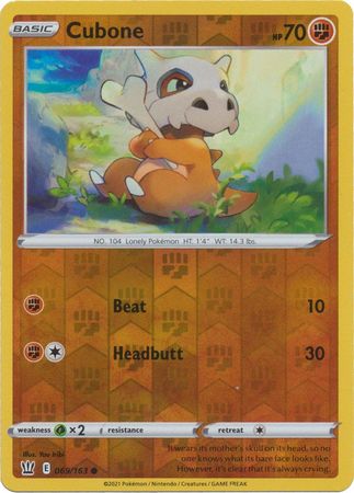 Cubone - 069/163 - Common - Reverse Holo available at 401 Games Canada