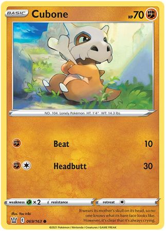 Cubone - 069/163 - Common available at 401 Games Canada