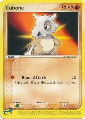 Cubone - 40/95 - Common available at 401 Games Canada