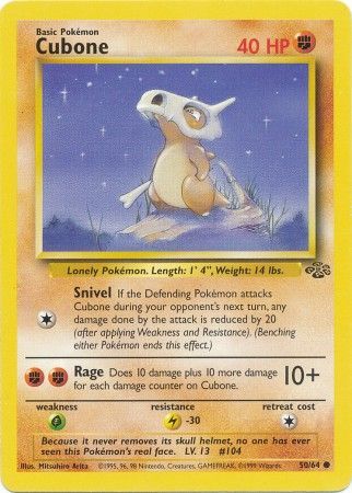 Cubone - 50/64 - Common - Unlimited available at 401 Games Canada