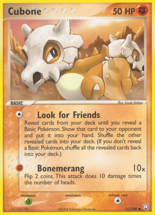 Cubone - 51/109 - Common available at 401 Games Canada