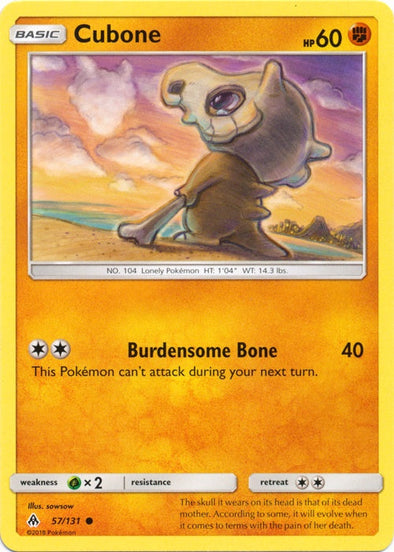 Cubone - 57/131 - Common available at 401 Games Canada