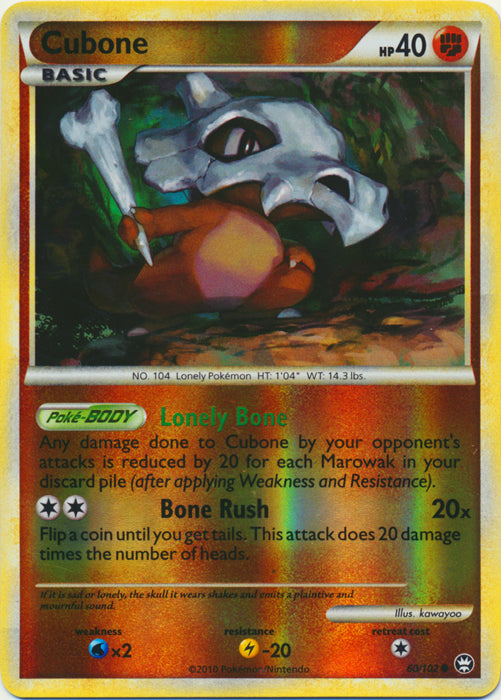 Cubone - 60/102 - Common - Reverse Holo available at 401 Games Canada