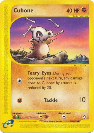 Cubone - 72/147 - Common available at 401 Games Canada