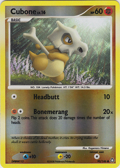 Cubone - 90/146 - Common - Reverse Holo available at 401 Games Canada