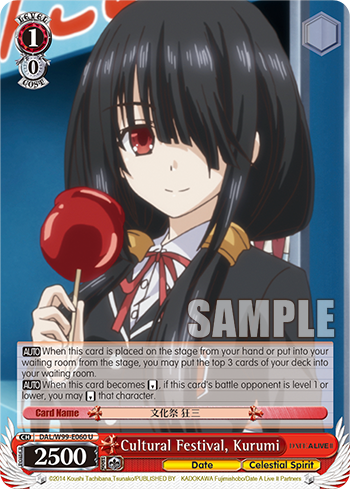 Cultural Festival, Kurumi - DAL/W99-E060 - Uncommon available at 401 Games Canada