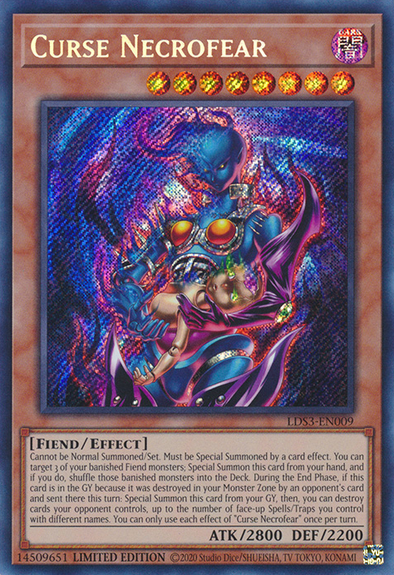 Curse Necrofear - LDS3-EN009 - Secret Rare - Limited Edition available at 401 Games Canada