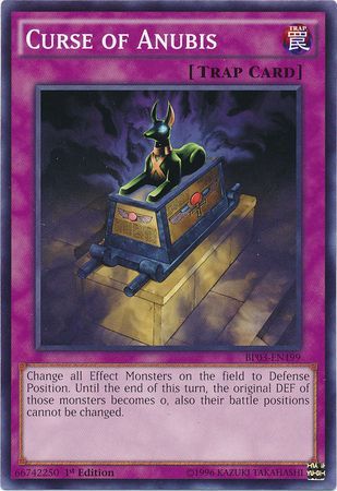 Curse of Anubis (Shatterfoil) - BP03-EN199 - Shatterfoil Rare - 1st Edition available at 401 Games Canada