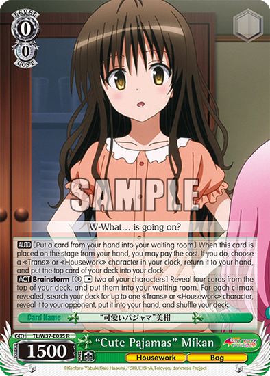 "Cute Pajama" Mikan - TL/W37-E035 - Rare available at 401 Games Canada