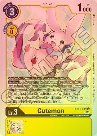 Cutemon (Foil) - BT11-034 - Common available at 401 Games Canada