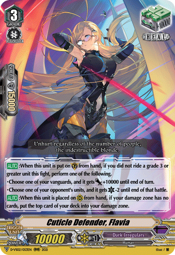 Cuticle Defender, Flavia - D-VS02/053 - Triple Rare available at 401 Games Canada
