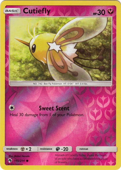Cutiefly - 145/214 - Common - Reverse Holo available at 401 Games Canada