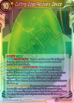 Cutting-Edge Recovery Device - BT12-121 - Common (FOIL) available at 401 Games Canada