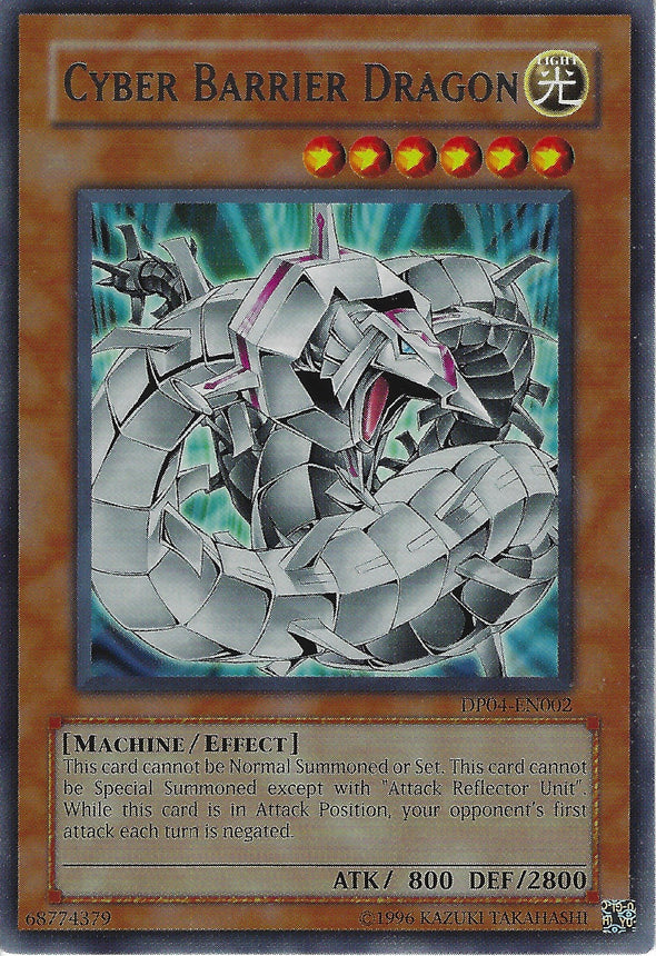 Cyber Barrier Dragon - DP04-EN002 - Rare - Unlimited available at 401 Games Canada