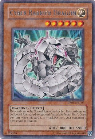 Cyber Barrier Dragon - DR04 - EN126 - Rare available at 401 Games Canada