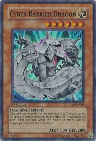 Cyber Barrier Dragon - SOI-EN006 - Super Rare - 1st Edition available at 401 Games Canada