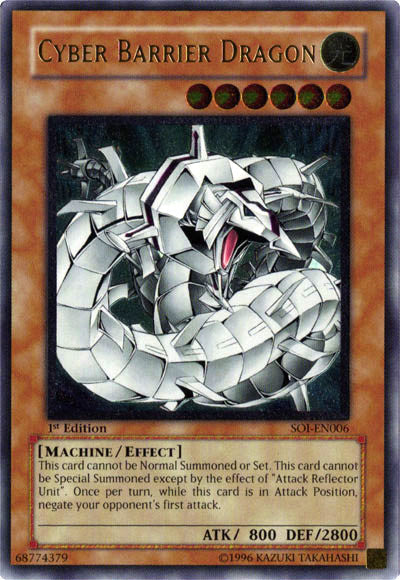 Cyber Barrier Dragon - SOI-EN006 - Ultimate Rare - 1st Edition available at 401 Games Canada