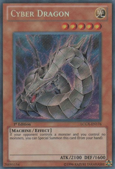 Cyber Dragon (Alternate art) - LCGX-EN176 - Secret Rare - 1st Edition available at 401 Games Canada