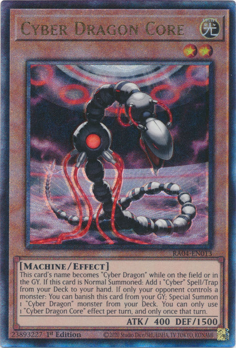 Cyber Dragon Core (PUR) - RA04-EN013 - Prismatic Ultimate Rare - 1st Edition