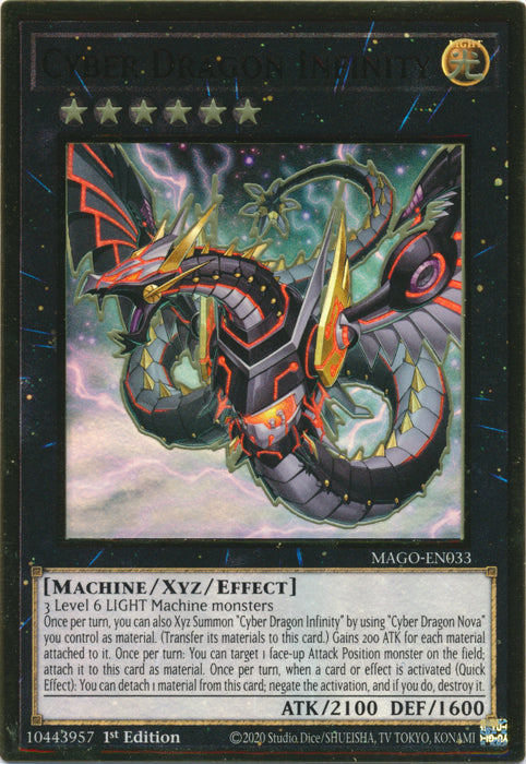 Cyber Dragon Infinity (Alternate Art) - MAGO-EN033 - Premium Gold Rare - 1st Edition available at 401 Games Canada