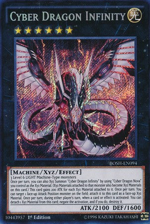 Cyber Dragon Infinity - BOSH-EN094 - Secret Rare - 1st Edition available at 401 Games Canada