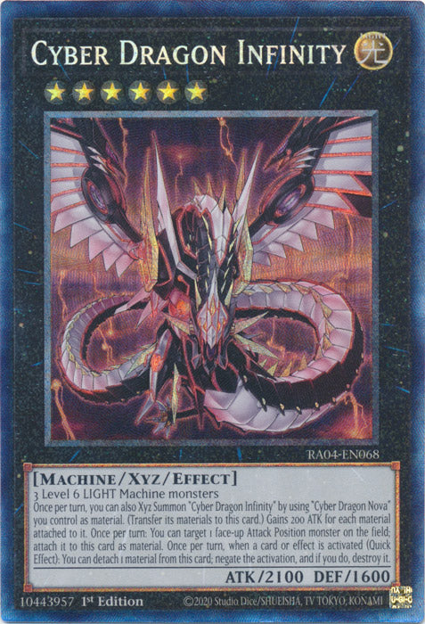 Cyber Dragon Infinity (PCR) - RA04-EN068 - Prismatic Collector's Rare - 1st Edition
