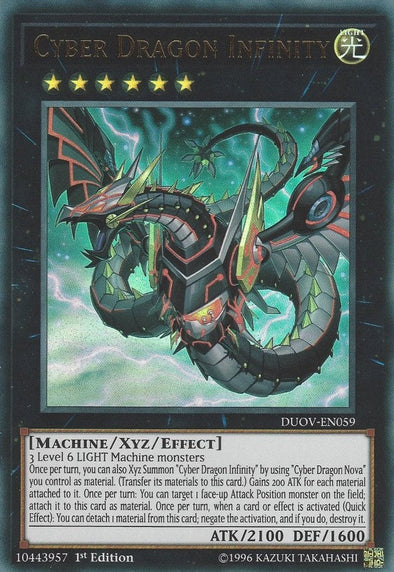 Cyber Dragon Infinity - DUOV-EN059 - Ultra Rare - 1st Edition available at 401 Games Canada