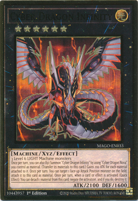 Cyber Dragon Infinity - MAGO-EN033 - Premium Gold Rare - 1st Edition available at 401 Games Canada