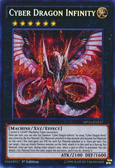 Cyber Dragon Infinity - MP16-EN237 - Secret Rare - 1st Edition available at 401 Games Canada