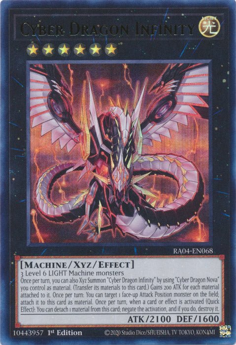 Cyber Dragon Infinity (UR) - RA04-EN068 - Ultra Rare - 1st Edition