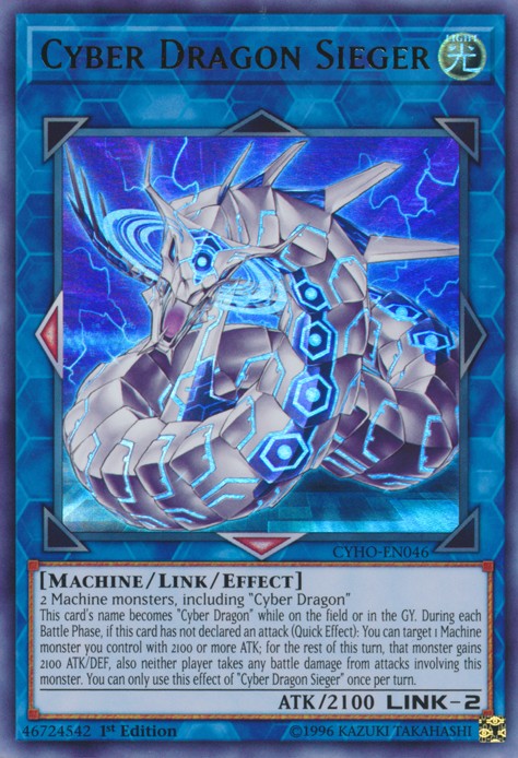 Cyber Dragon Sieger - CYHO-EN046 - Ultra Rare - 1st Edition available at 401 Games Canada