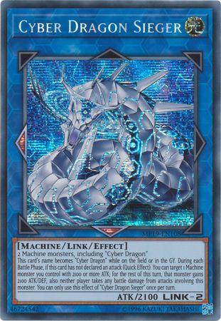 Cyber Dragon Sieger - MP19-EN108 - Prismatic Secret Rare - Unlimited available at 401 Games Canada