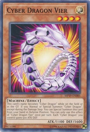 Cyber Dragon Vier - MP19-EN085 - Common - Unlimited available at 401 Games Canada