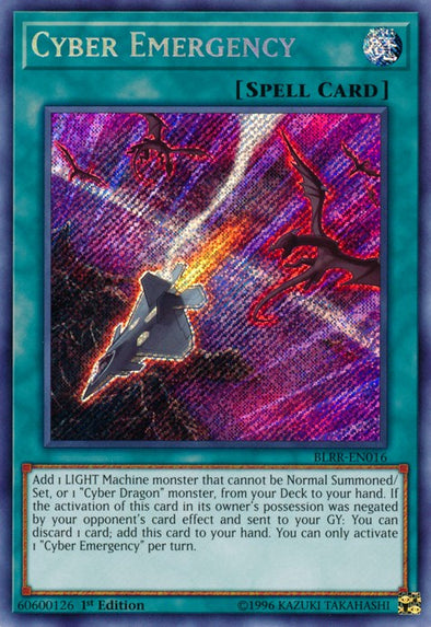 Cyber Emergency - BLRR-EN016 - Secret Rare - 1st Edition available at 401 Games Canada