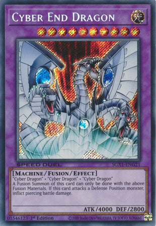 Cyber End Dragon - SGX1-ENG21 - Secret Rare - 1st Edition available at 401 Games Canada