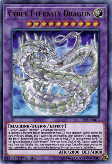 Cyber Eternity Dragon - LED3-EN012 - Ultra Rare - 1st Edition available at 401 Games Canada