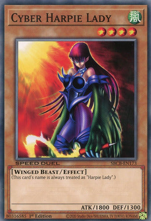 Cyber Harpie Lady - SBCB-EN173 - Common - 1st Edition available at 401 Games Canada
