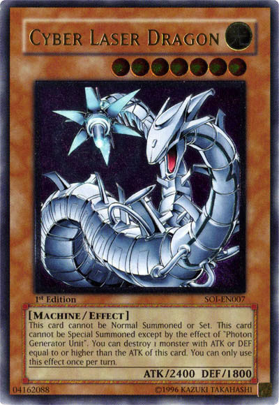 Cyber Laser Dragon - SOI-EN007 - Ultimate Rare - 1st Edition available at 401 Games Canada